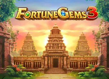Portada del juego Fortune Gems 3 con un templo dorado