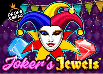 Portada del juego Joker's Jewels con máscara de bufón